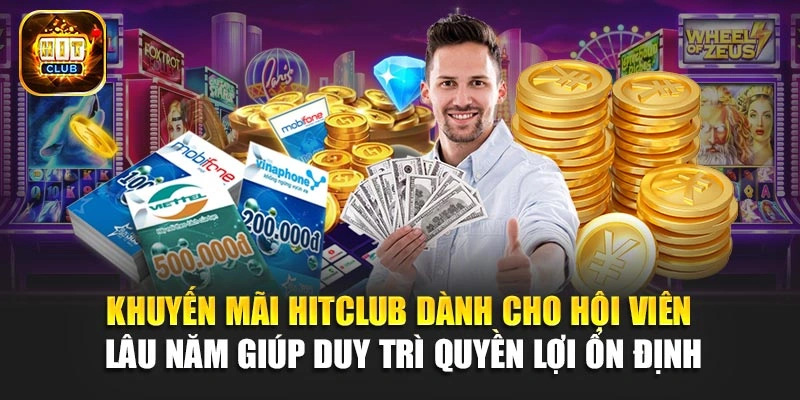 Khuyến mãi Hitclub dành cho hội viên lâu năm giúp duy trì quyền lợi ổn định